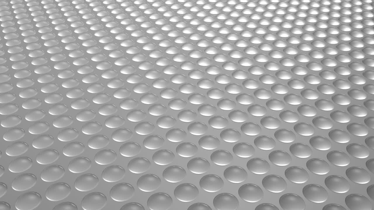 bucle de movimiento de medias esferas fondo blanco