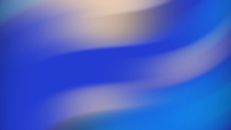 Abstract Blue Gradient Waves Flowing Background