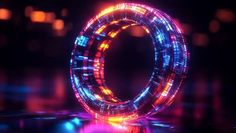 glowing futuristic ring
