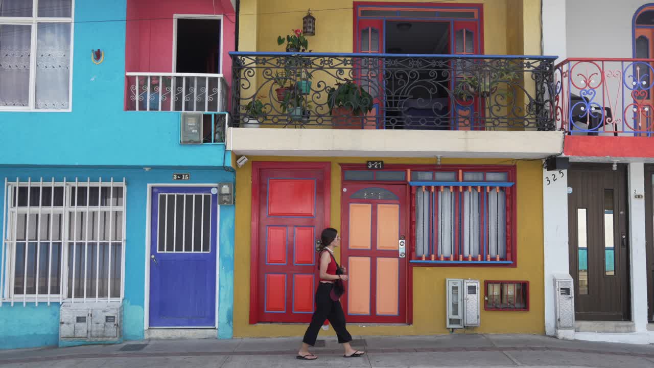 Colorful colonial homes of Filandia Colombia vibrant architecture South America