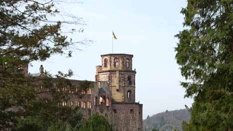 Heidelberg-Castle-ruin,-Renaissance-architecture-monument