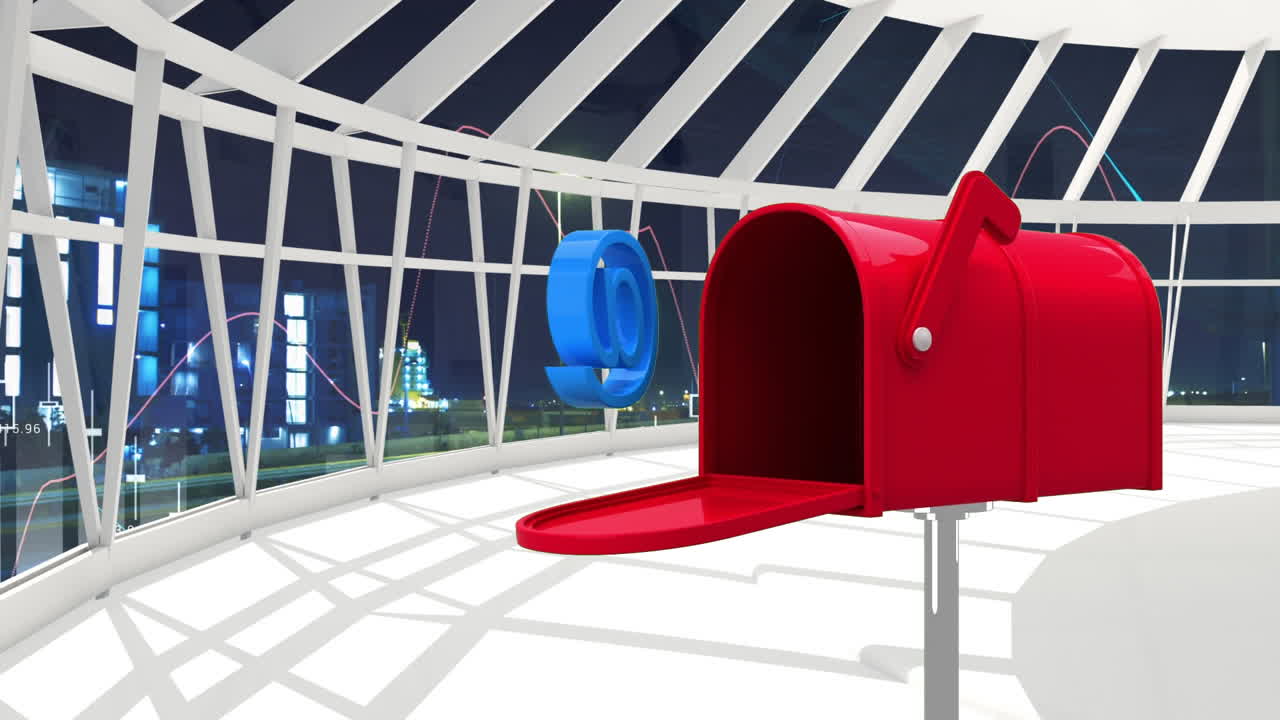 감시탑 에 있는 우편 상자