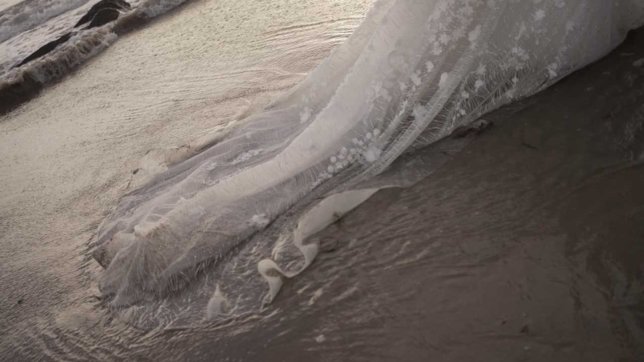 Wedding Dress on the Beach