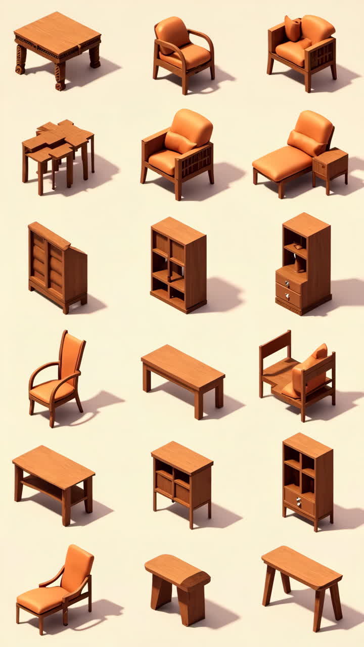 Collection of Wooden Furniture Pieces