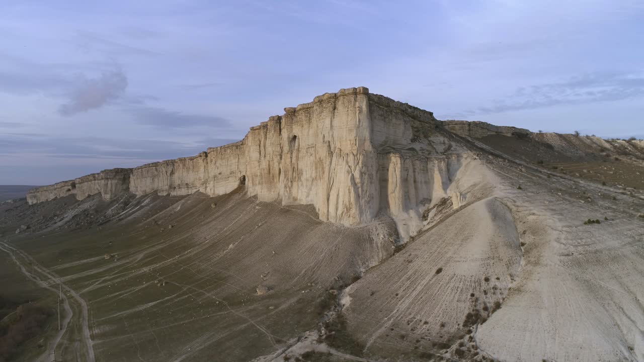 acantilados blancos vista aérea