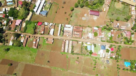 Asentamientos-Rurales-De-áfrica,-Casas-Rurales-De-Kenia,-Granjas-De-Agricultura-Verde,-Asentamientos-Pobres-De-áfrica,-Casas-Rurales-De-Kenia