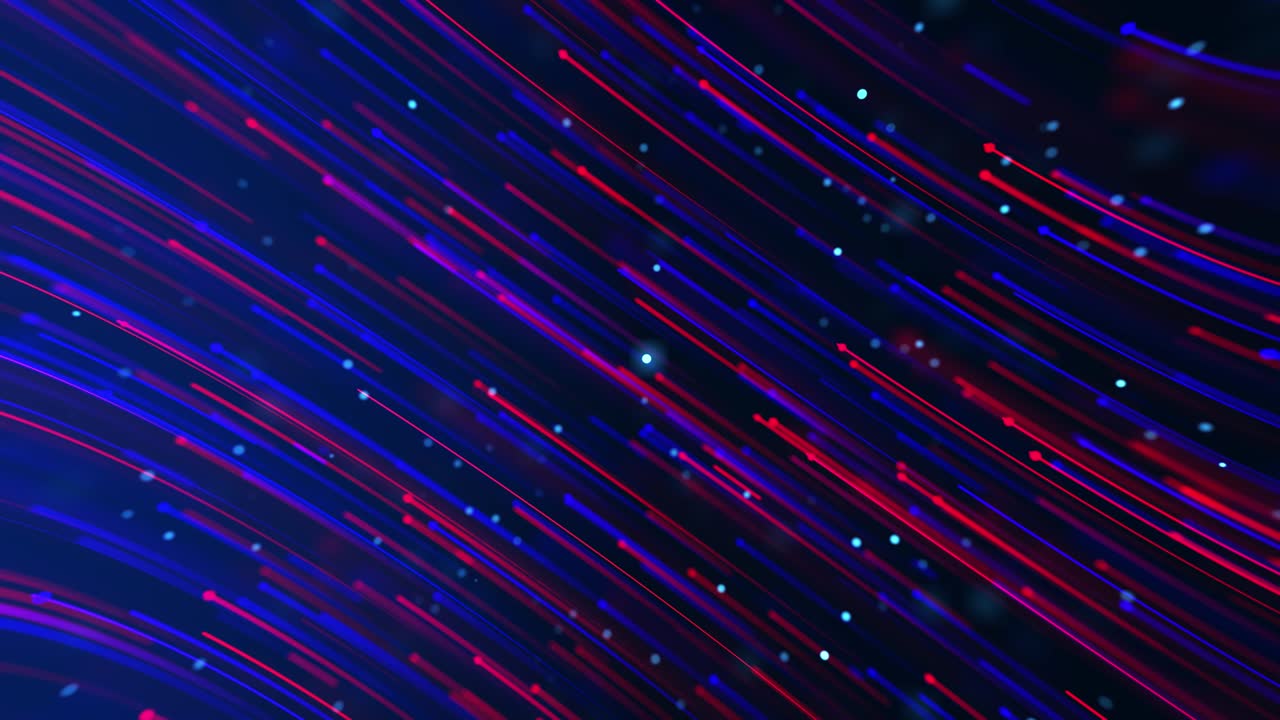 4K Abstract loop Lines blinking lights tech background Animation.