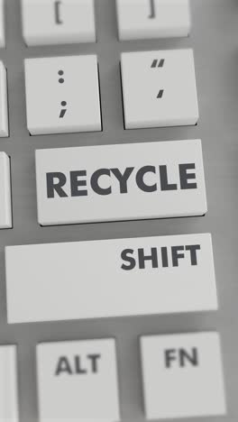 recycle button pressing on keyboard vertical video