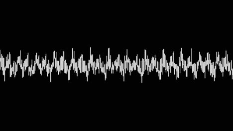 un simple efecto de visualización de audio en blanco y negro