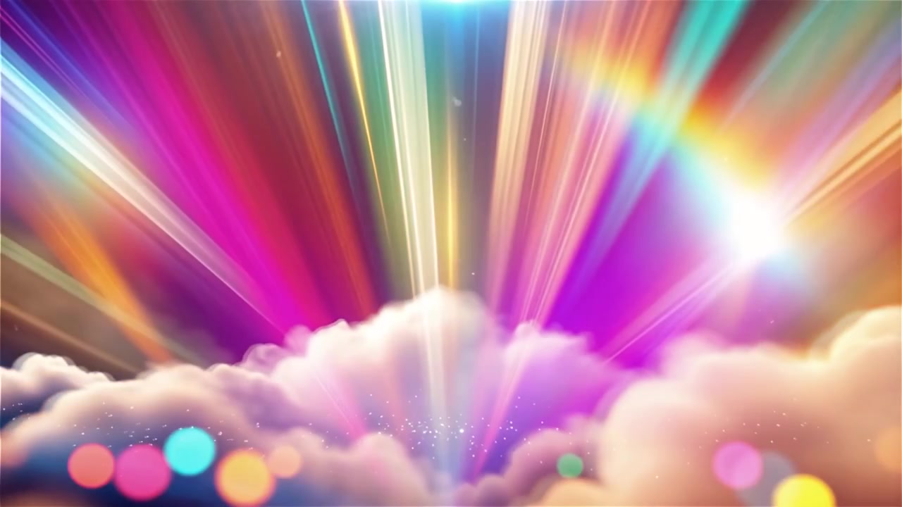Christian Heavenly Light Worship Background