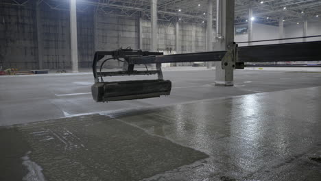 pouring concrete floor in a warehouse