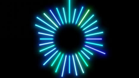 neon circle visualizer