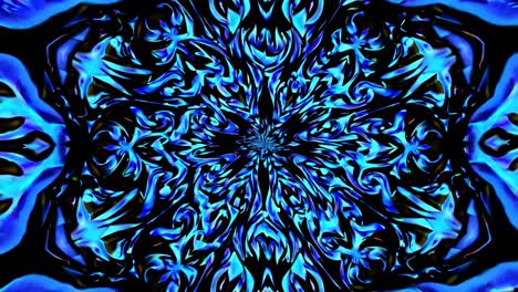 abstract blue floral pattern