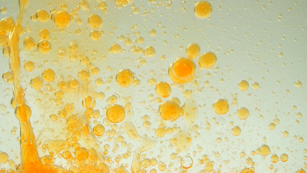 배경 거품에서 거품의 움직임.