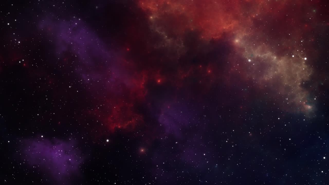Viajando a través de campos de estrellas 4k