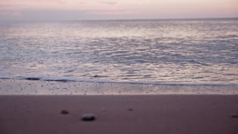 sandy iskele beach and majestic sea water on sunny evening in cyprus island