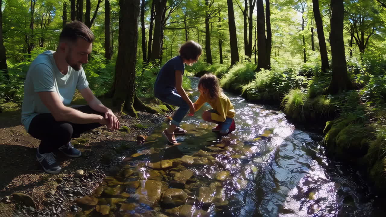 Family Fun in the Forest Creek