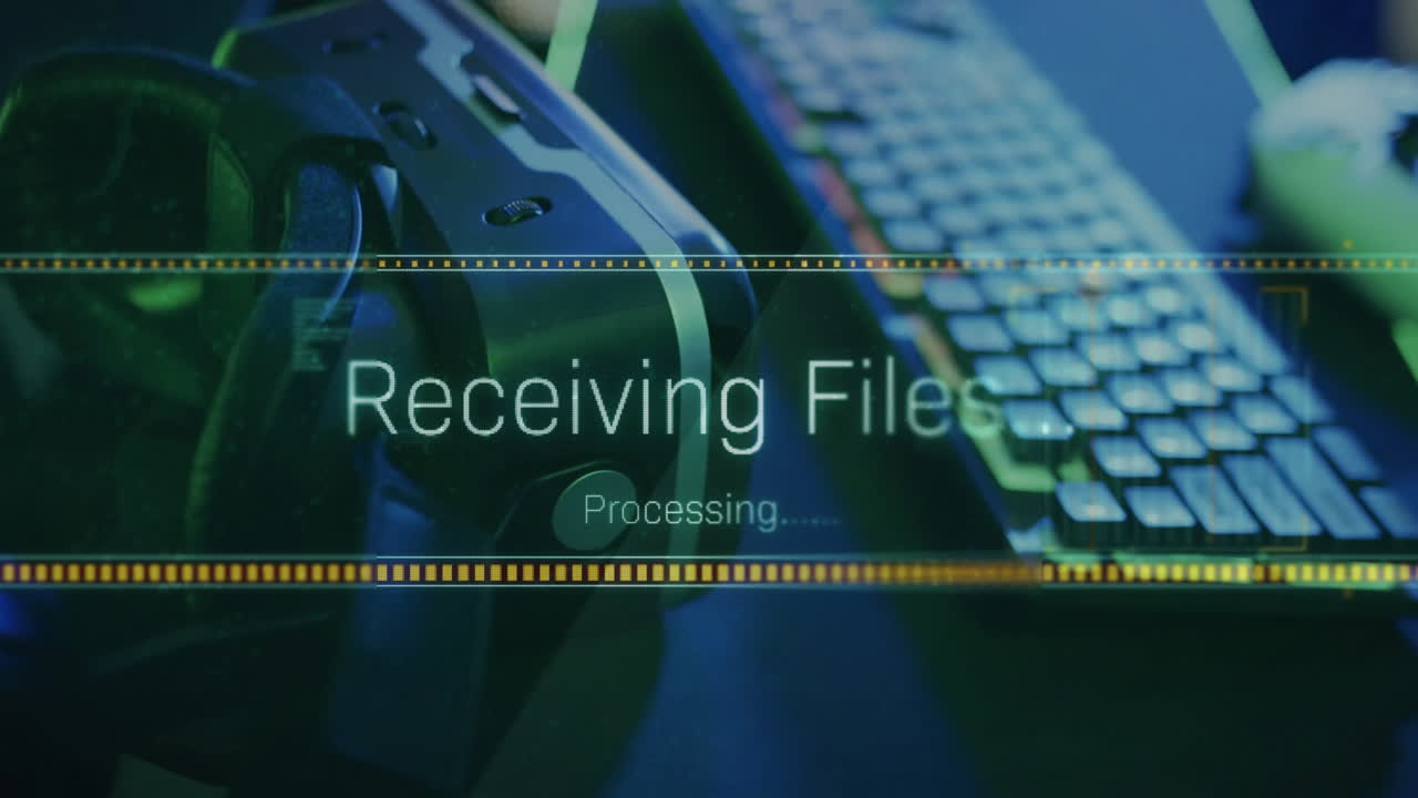 Animation of computer data processing over computer