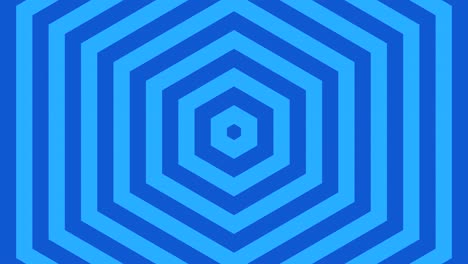 hypnotic slowly expanding hexagons loop blue
