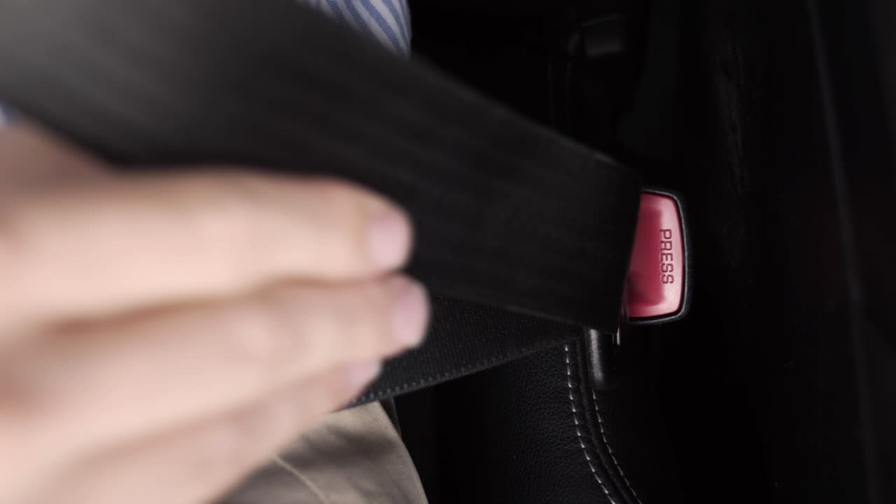 차 안에서 버클을 채우다, 안전 벨트