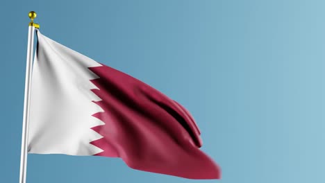 Waving-flag-of-Qatar