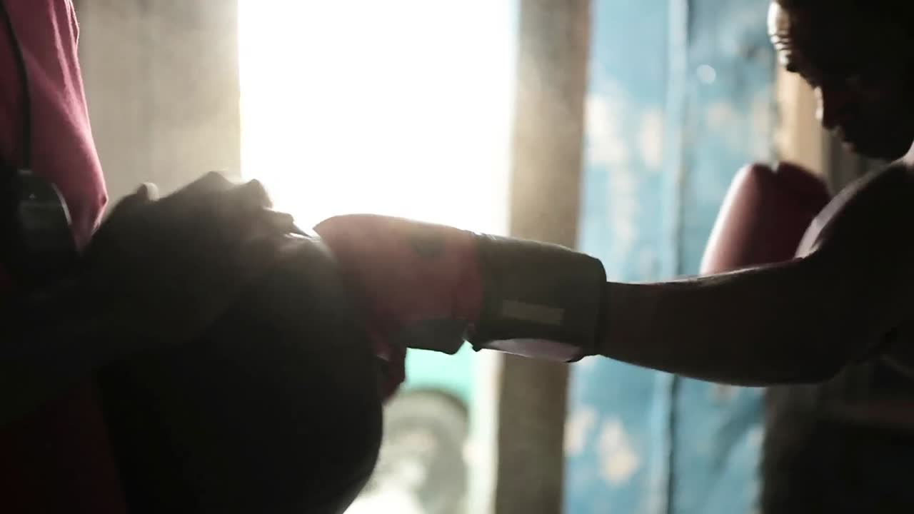 의학 공을  ⁇ 는 권투 선수