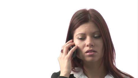 mujer en el teléfono móvil