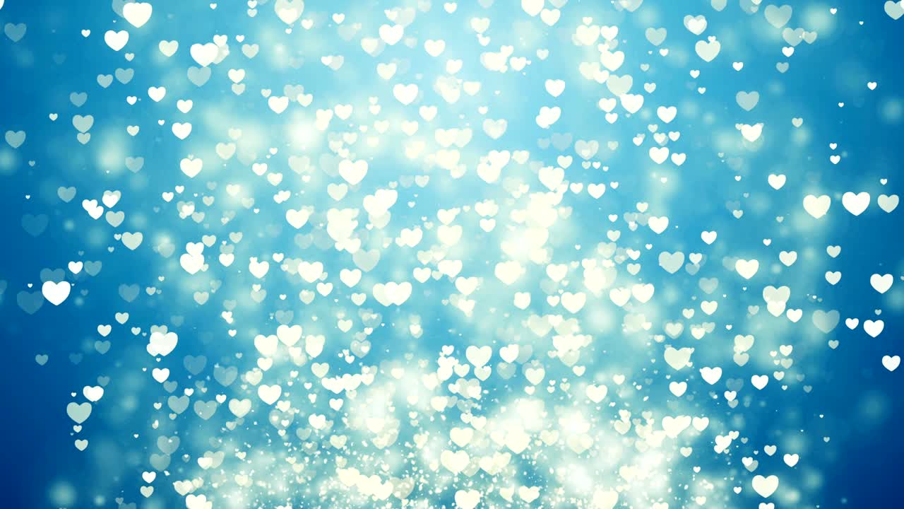 런트인데이 루프, 루프 가능한 추상적인 배경, 날아다니는 심장