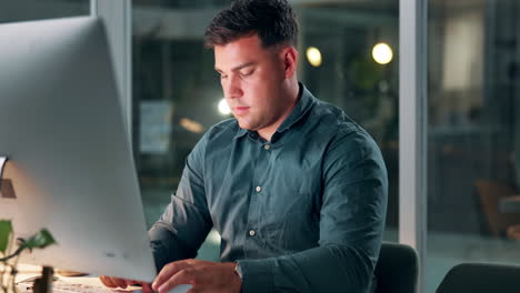 tired businessman napping at his desk