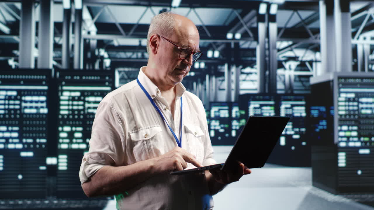 Engineer does server hub management