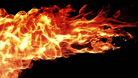 Fire-against-black-background-