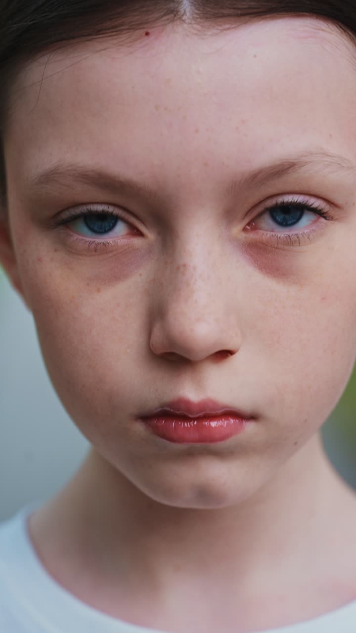 Close-up portrait of a girl