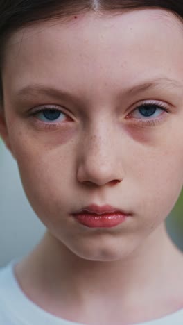 close-up portrait of a girl