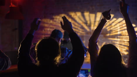 man djing at the disco