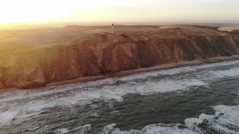 rubjerg lighthouse an rubjerg mile at sunrise