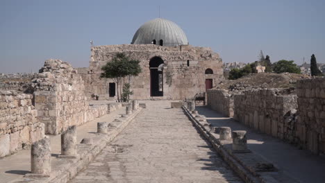 umayyad palace remains, amman citadel, jordan