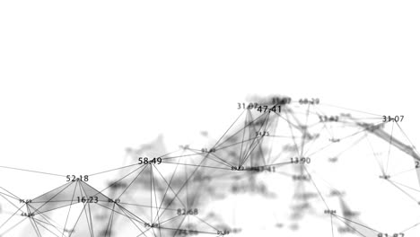 simple abstract network connections with numbers.