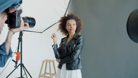 fashion photo shoot in studio