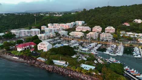 exploring guadeloupe: aerial views of stunning marinas in 60fps