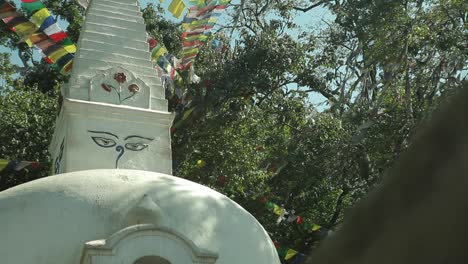 glide revealing stupa in kathmandu