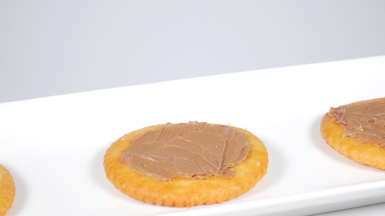 Cracker con crema al caffè