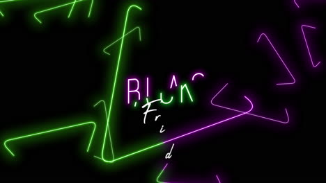 Black-Friday-with-neon-green-and-purple-triangles