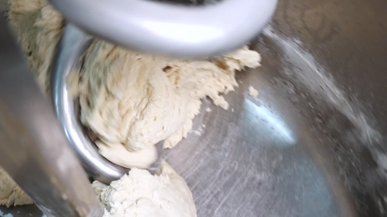 Dough Mixing in Industrial Mixer