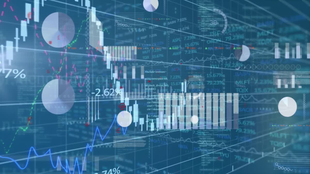 Animation of data processing over statistics