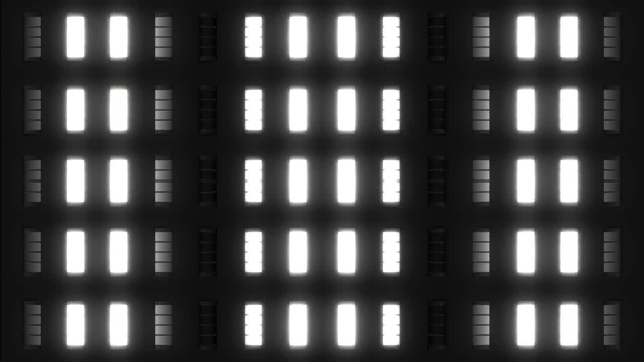 Abstract Pattern of Glowing LED Lights