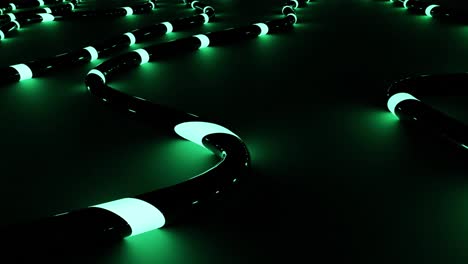 abstracto de líneas brillantes en 3d de fondo