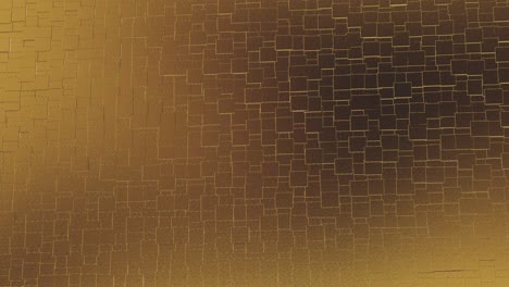 abstract geometric golden backgroundfoil tiles texture seamless loop background 3d rendering