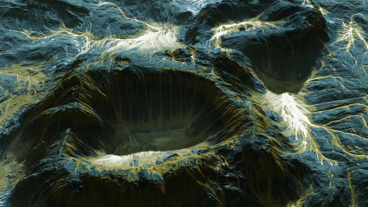 vista del paisaje del planeta alienígena