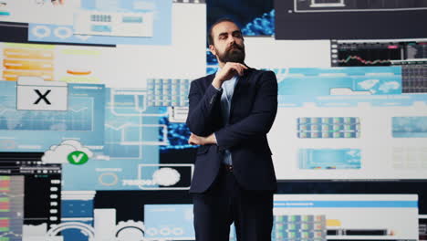 businessman thinking about a new solution to increase funding