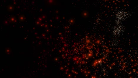 animación futurista con partículas parpadeantes en cámara lenta, 4096x2304 bucle 4k